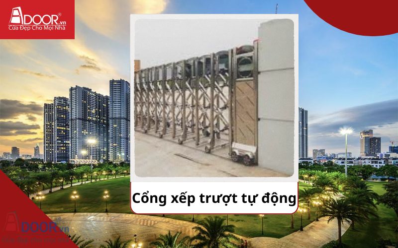 Cổng xếp - Cửa cổng tự động Bình Thạnh