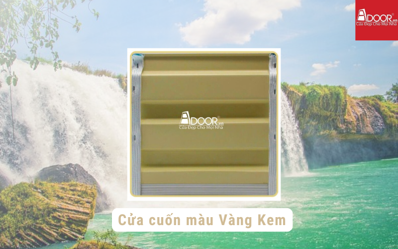 Cửa cuốn Úc Đắk Lắk màu vàng kem