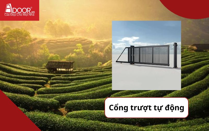Cổng trượt tự động - Cửa cổng tự động Thái Nguyên Cổng trượt tự động - Cửa cổng tự động Thái Nguyên