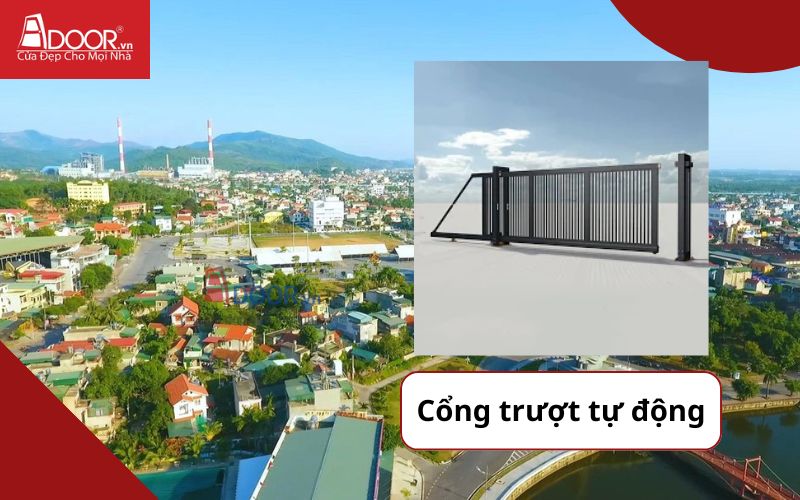 Công trượt - Cửa cổng tự động Uông BÍ