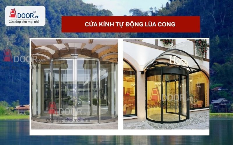 Cửa kính tự động Bắc Kạn lùa cong Cửa kính tự động Bắc Kạn lùa cong