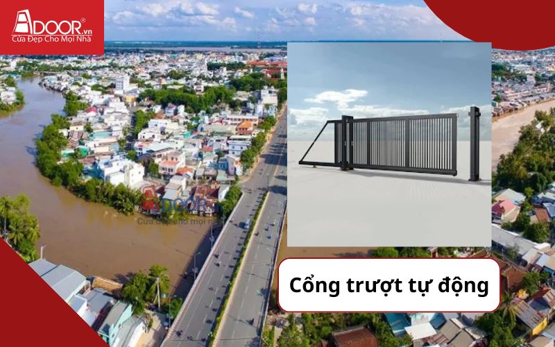 Cổng trượt - Cửa cổng tự động Tiền Giang