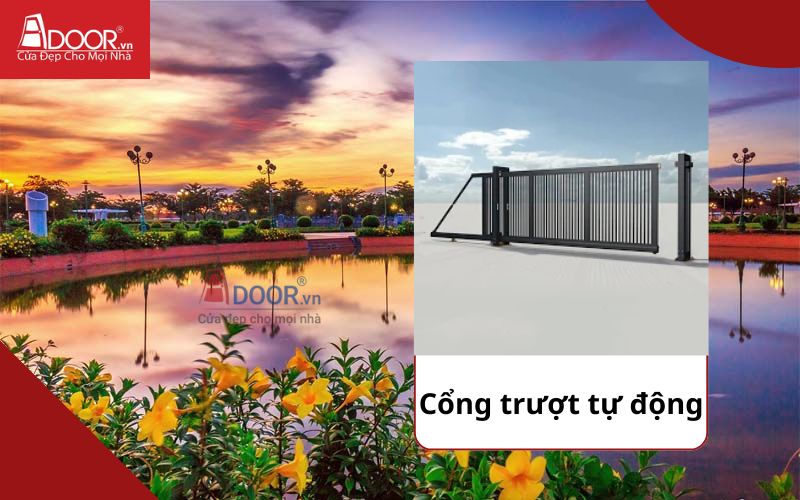 Cổng trượt 1 cánh - Cửa cổng tự động Hậu Giang Cổng trượt 1 cánh - Cửa cổng tự động Hậu Giang