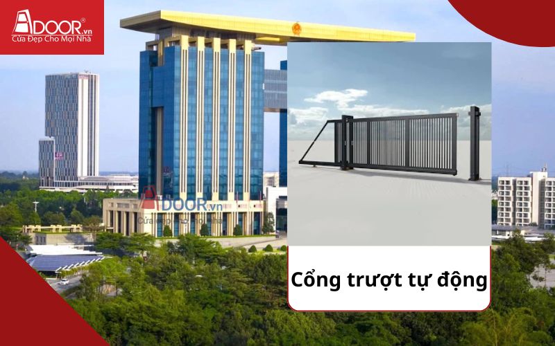 Cổng trượt - Cửa cổng tự động Bình Dương