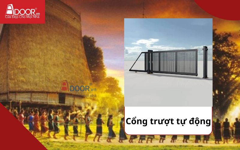 Cổng trượt tự động - Cửa cổng tự động Kon Tum Cổng trượt tự động - Cửa cổng tự động Kon Tum