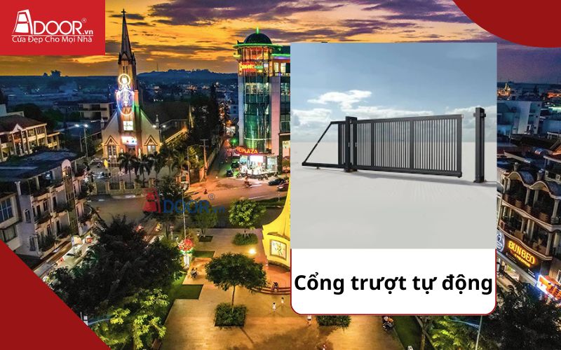 Cổng trượt - Cửa cổng tự động Long Khánh