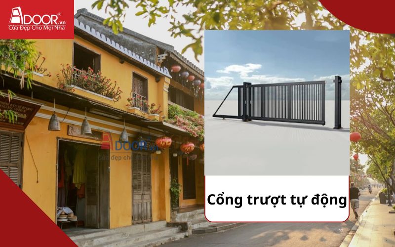 Cổng trượt - Cửa cổng tự động Hội An Cổng trượt - Cửa cổng tự động Hội An