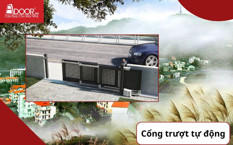 Cổng trượt ảnh 2 - cửa cổng tự động Vĩnh Phúc