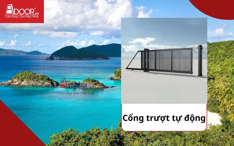 Cổng trượt - Cửa cổng tự động Cam Ranh