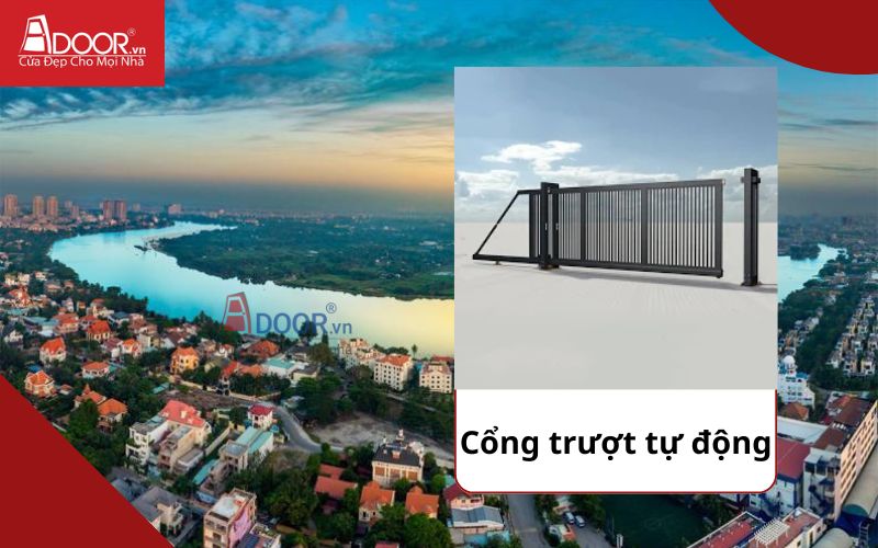 Cổng trượt - Cửa cổng tự động Thảo Điền