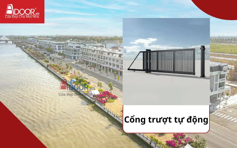 Cổng trượt - Cửa cổng tự động Vị Thanh