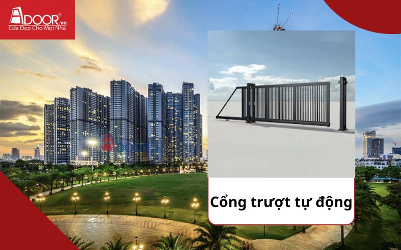 Cổng trượt - Cửa cổng tự động Bình Thạnh