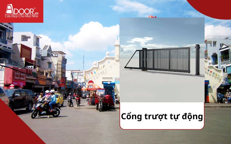 Cổng trượt - Cửa cổng tự động Thủ Đức
