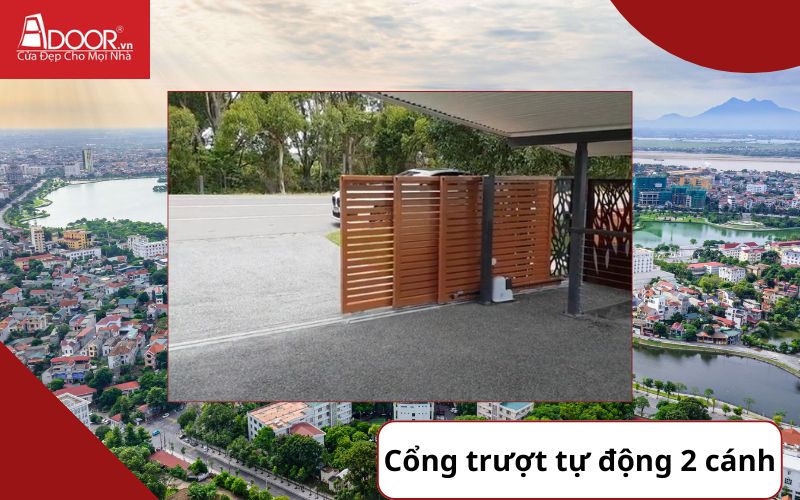 Cổng trượt 2 cánh - Cửa cổng tự động Việt Trì Cổng trượt 2 cánh - Cửa cổng tự động Việt Trì