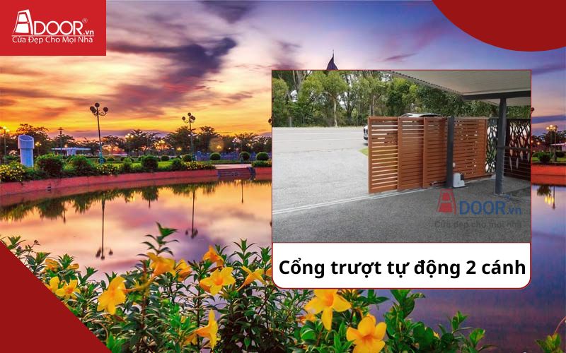Cổng trượt 2 cánh - Cửa cổng tự động Hậu Giang Cổng trượt 2 cánh - Cửa cổng tự động Hậu Giang