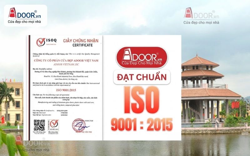 Chất lượng ISO 9001:2015 tiêu chuẩn Adoor