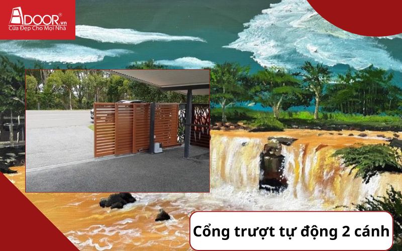 Cổng trượt 2 cánh - Cửa cổng tự động Đồng Nai Cổng trượt 2 cánh - Cửa cổng tự động Đồng Nai