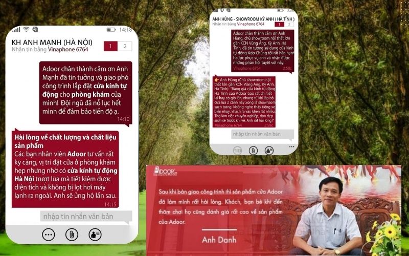 Phản hồi từ các khách hàng