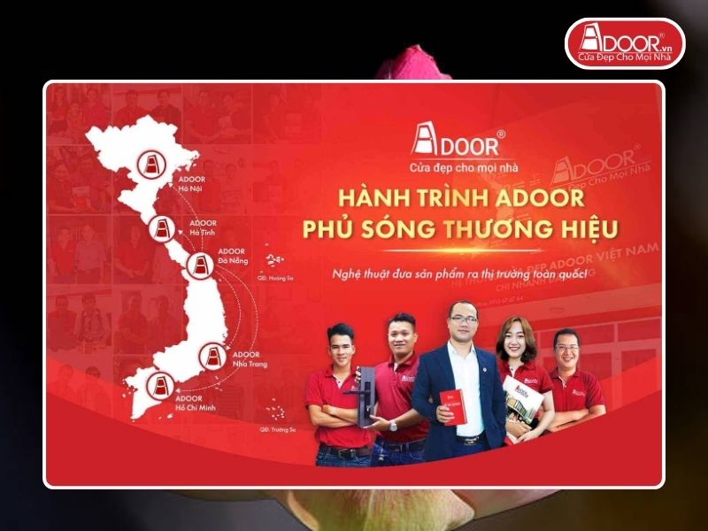 Chi nhánh Adoor phủ rộng toàn quốc phục vụ khách hàng Cửa Cổng Tự Động tại Cà Mau