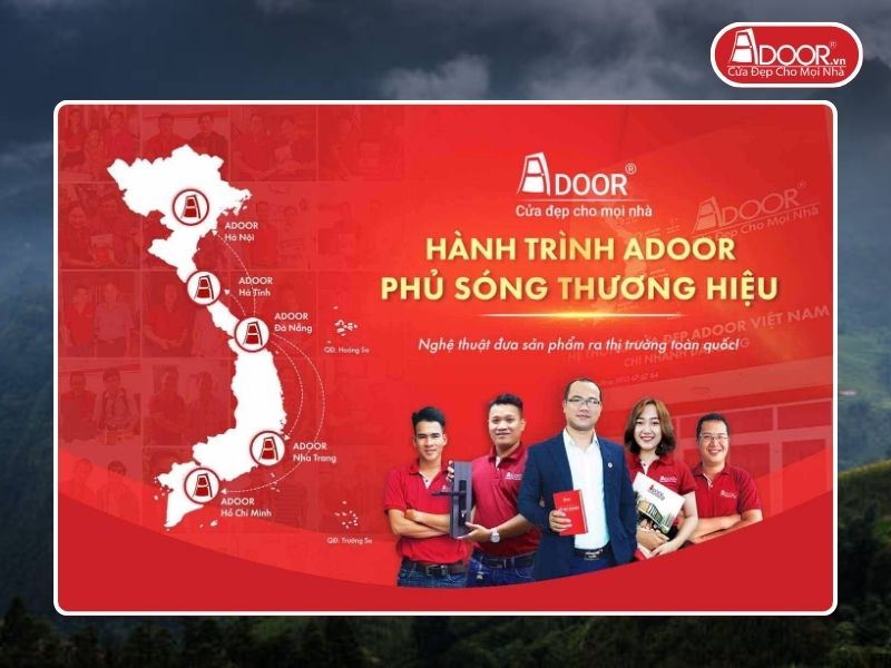 Chi nhánh Adoor phủ rộng toàn quốc phục vụ khách hàng Cửa Cổng Tự Động tại Lào Cai
