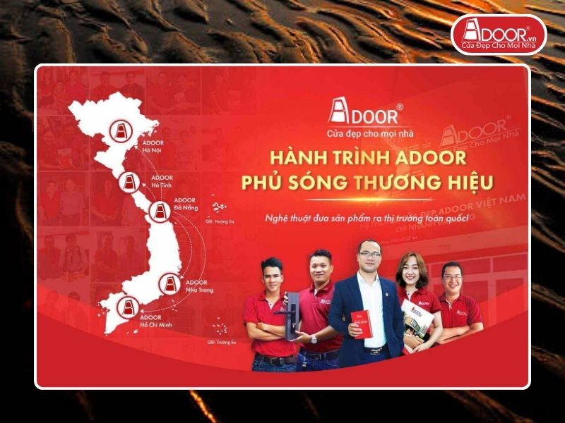 Chi nhánh Adoor phủ rộng toàn quốc phục vụ khách hàng Cửa Cổng Tự Động tại Trà Vinh
