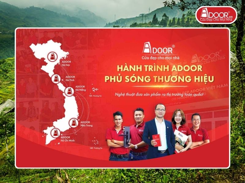 Chi nhánh Adoor phủ rộng toàn quốc phục vụ khách hàng Cửa Kính Tự Động tại Lào Cai