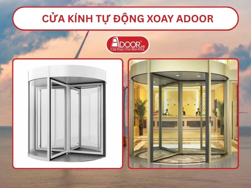 Cửa kính tự động xoay adoor tại Trà Vinh
