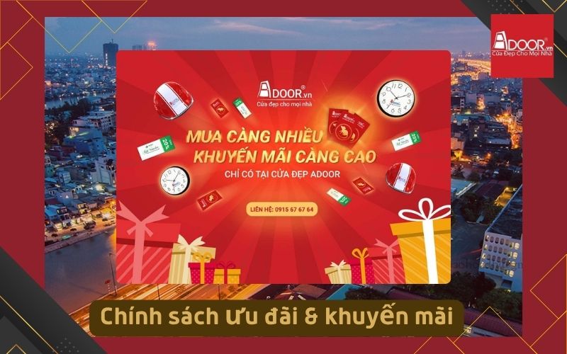 Chính sách ưu đãi &khuyến mãi - Cửa cuốn Đức Vũng Tàu Adoor