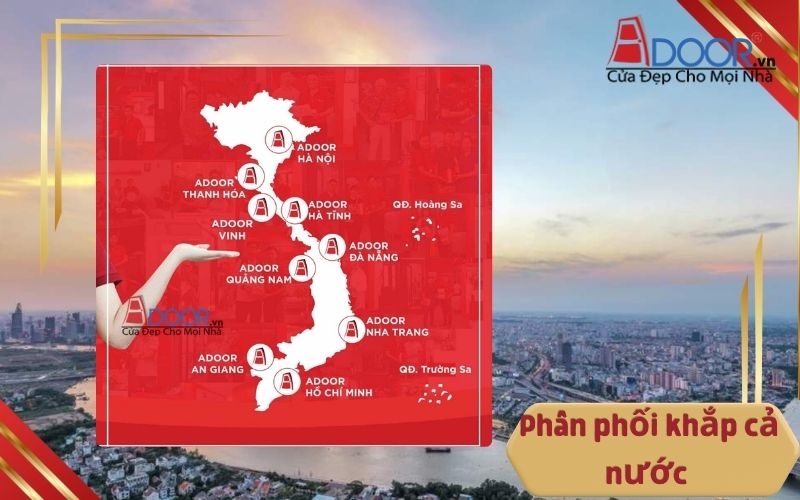 Phân phối khắp cả nước Adoor