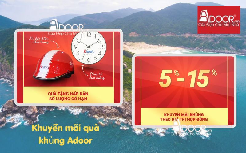 Chương trình khuyễn mãi quà tặng Adoor