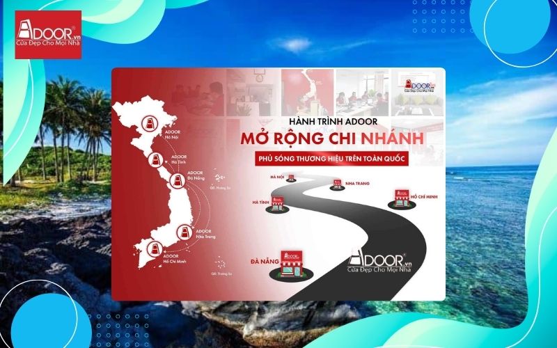Showroom mở rộng chi nhánh Adoor