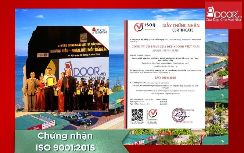 Chứng nhận chất lượng - Cửa cuốn Đức Hà Tĩnh