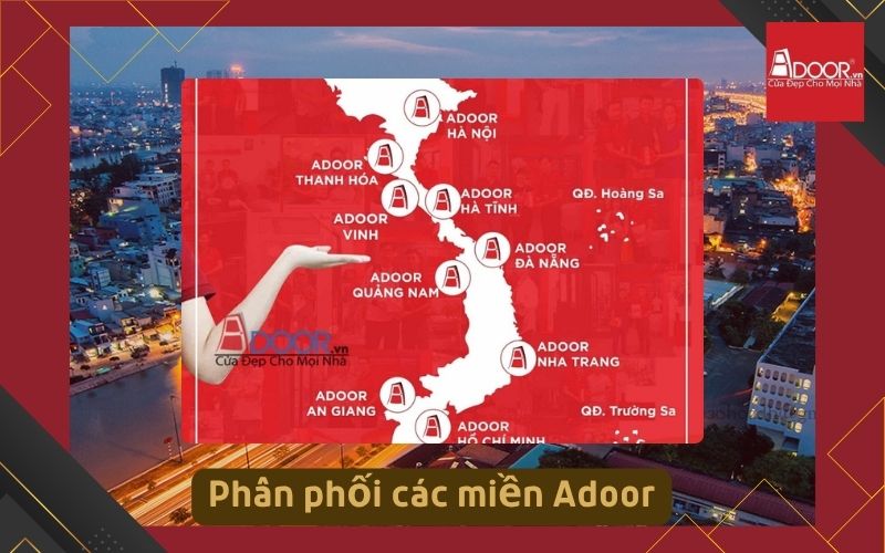 Phân phối các miền Adoor - Cửa cuốn Đức Vũng Tàu