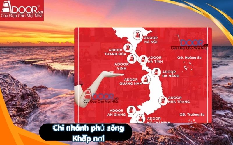 Chi nhánh phủ sóng Khắp nơi Adoor