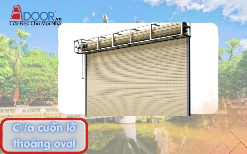 Cửa cuốn Đức lỗ thoáng oval Thanh Hóa