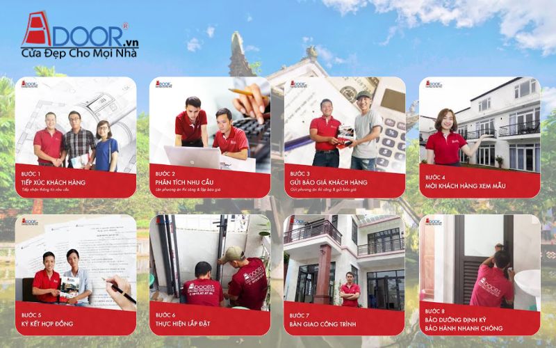 Quy trình lắp đặt cửa cuốn Đức Thanh Hóa Adoor