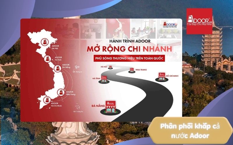 Phân phối khắp cả nước Adoor