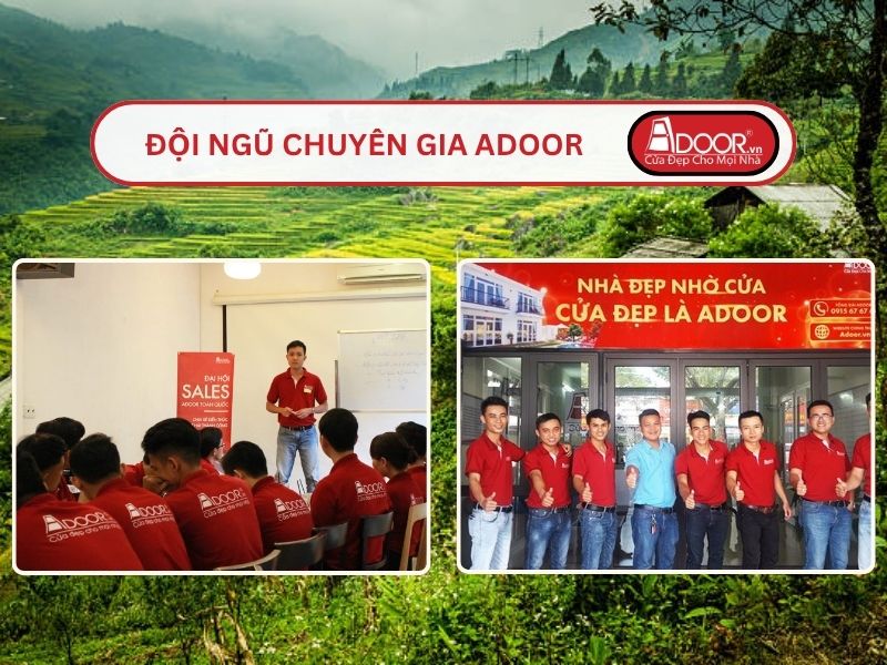Đội ngũ Adoor chuyên nghiệp phục vụ khách hàng Cửa kính tự động tại Lào Cai