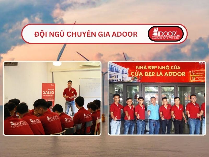 Đội ngũ Adoor chuyên nghiệp phục vụ khách hàng Cửa kính tự động tại Trà Vinh