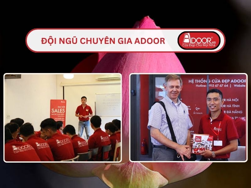 Đội ngũ Adoor chuyên nghiệp phục vụ khách hàng tại Cà Mau