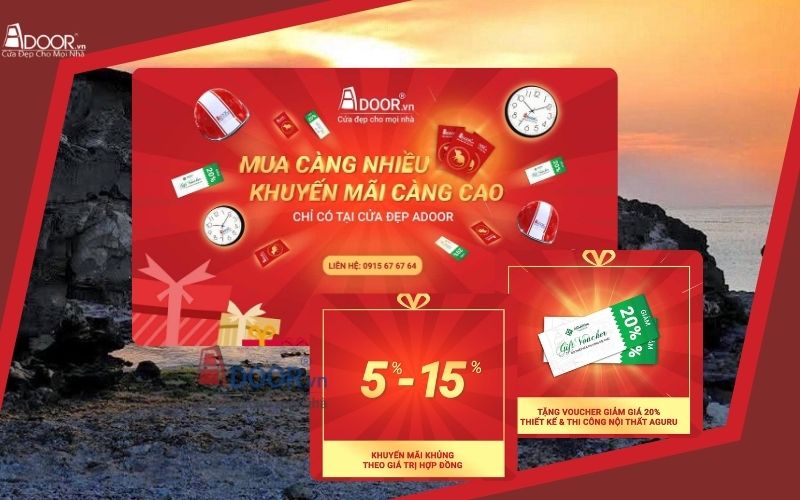 chính sách khuyến mãi cửa cuốn khe thoáng Quảng Ngãi