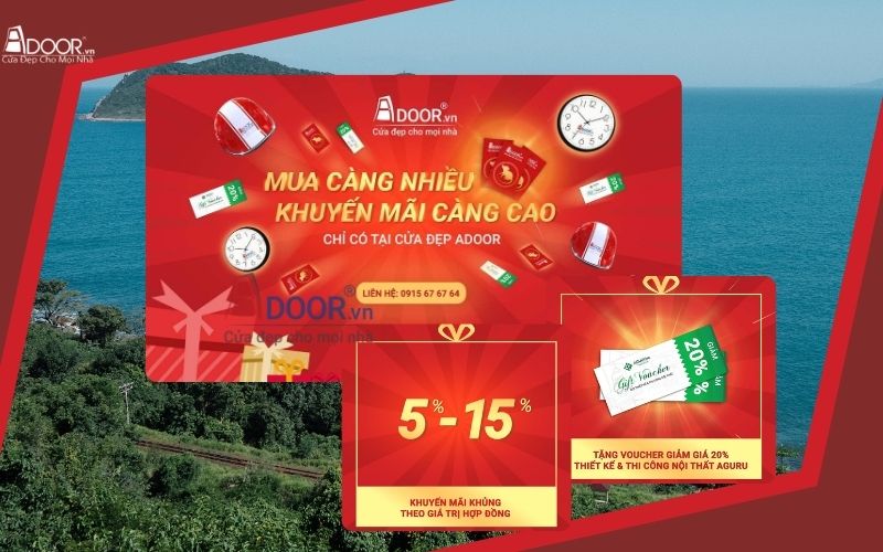 Chương trình ưu đãi khi lắp đặt cửa cuốn khe thoáng Phú Yên tại Adoor