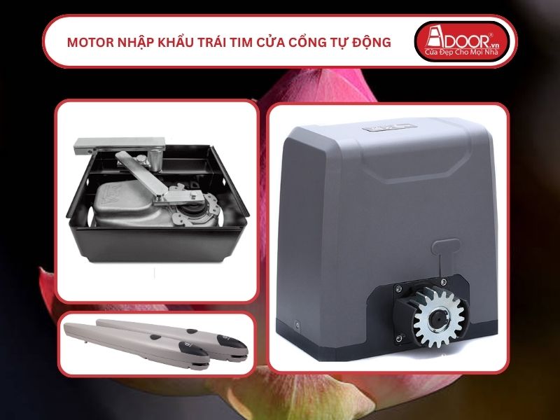 Motor Nhập Khẩu Trái Tim Cửa Cổng Tự Động Adoor Cà Mau