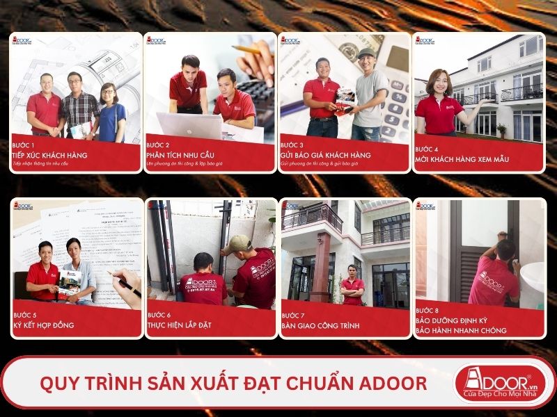 Quy trình phục vụ khách hàng lựa chọn cửa cổng tự động adoor tại Trà Vinh