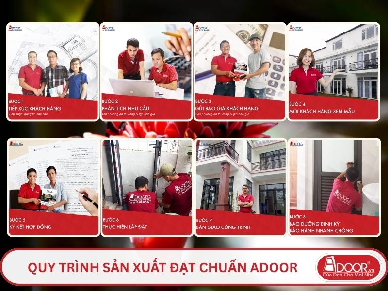 Quy trình phục vụ khách hàng lựa chọn cửa kính tự động adoor tại Cà Mau