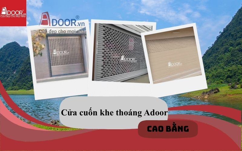 Sản phẩm cửa cuốn khe thoáng Cao Bằng nâng tầm mặt tiền