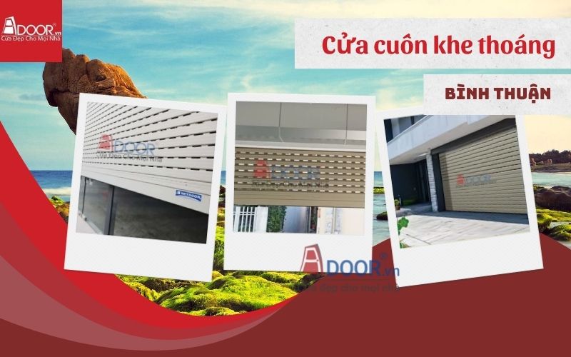 cửa cuốn khe thoáng Bình Thuận được thiết kế đa dạng kiểu