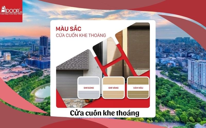 cửa cuốn khe thoáng Hải Dương Adoor