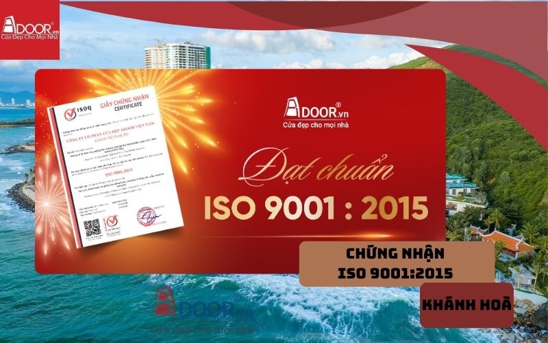 chứng từ chất lượng cửa cuốn khe thoáng Khánh Hoà tại Adoor