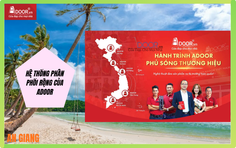 hệ thống phân phối rộng khắp Adoor cửa cuốn Đài Loan An Giang